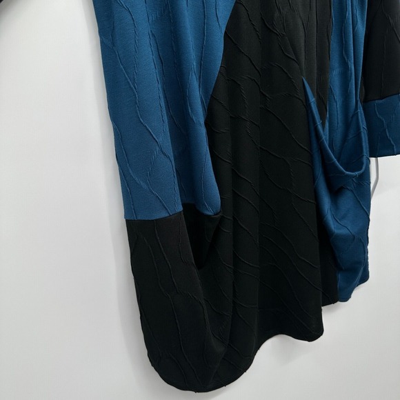 IC by Connie K Tunic Top Shirt‎ Blouse Medium 3/4 Sleeve Stretch Lagenlook New - Picture 6 of 14